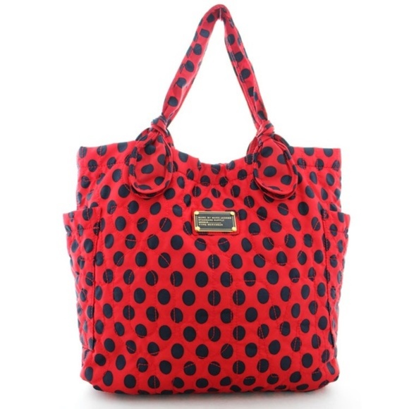 Marc by Marc Jacobs Handbags - Marc By Marc Jacobs Pretty Tate Red Polka Dot Tote